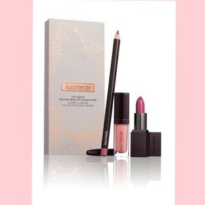 Laura Mercier Lip Lights Deluxe Mini 3-Piece Lip Collection Set *NEW IN BOX*.